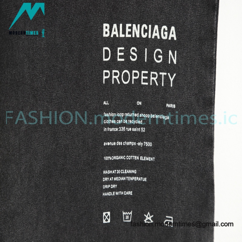 Balenciaga - Monogram Print Short-sleeved T-shirt Balenciaga - Monogram Print Short-sleeved T-shirt